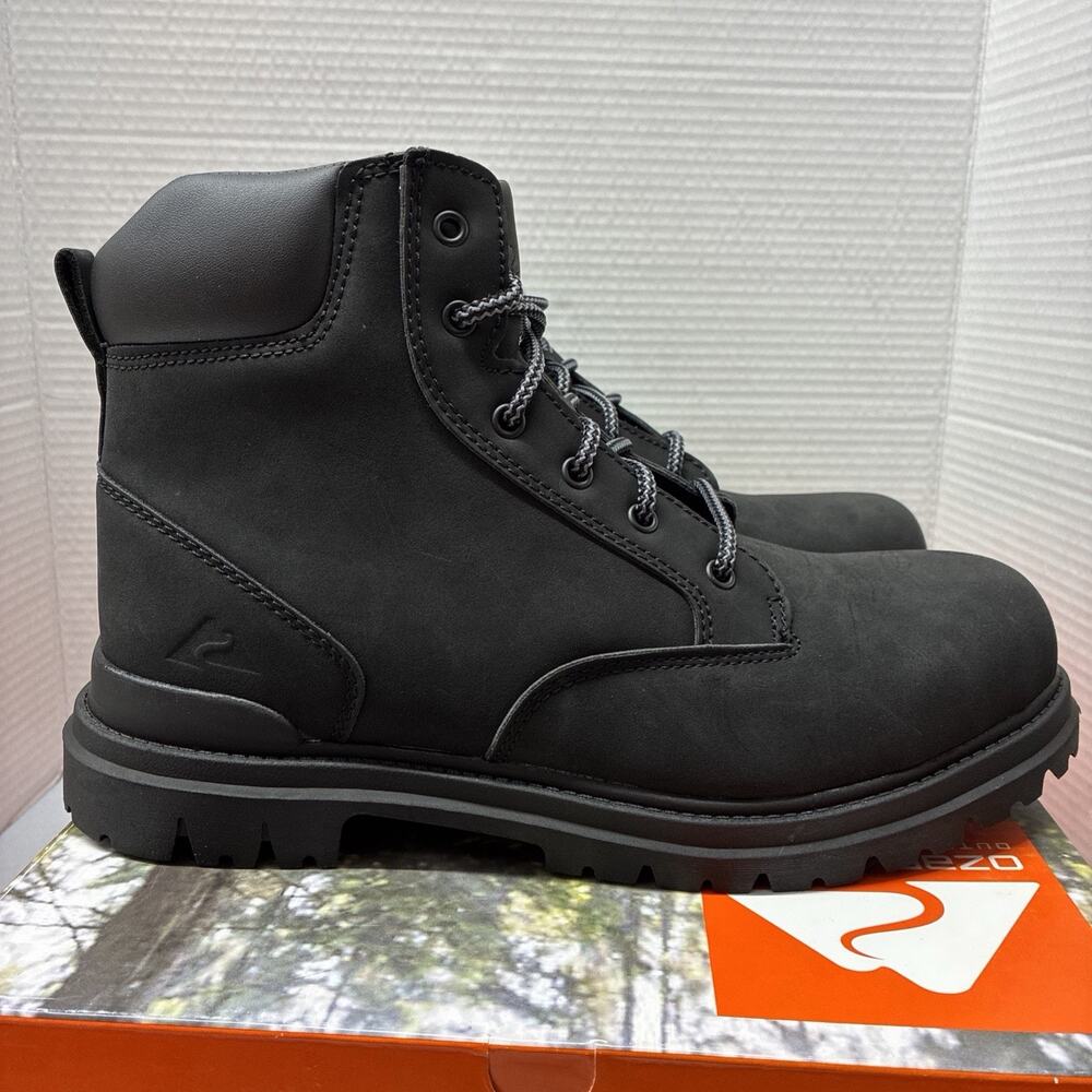 Ozark Trail New Size US 10.5 Men's Boots Troy II Black Hunting Hiking Outdoor